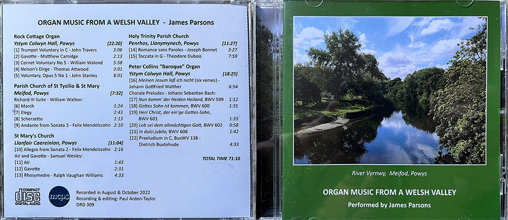 James Parsons - Organ Music from a Welsh Valley